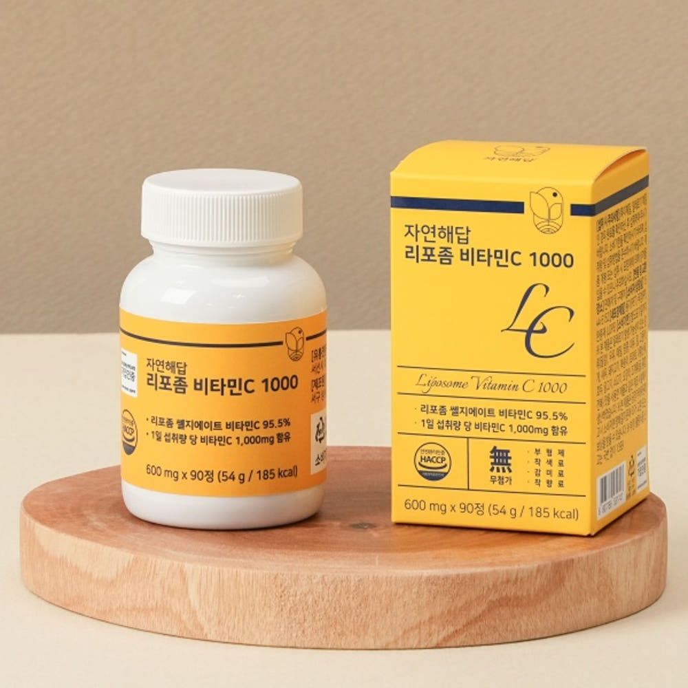 JAYEONHEADAB Liposomal Vitamin C 1000mg Immunity Antioxidant 600mg 90 Tablets _ Made in Korea
